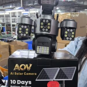 Cloud eye 12X Zoom 4Lens AOV PTZ IP 4G Sim Card Solar Camera Outdoor 10K 4Screens WiFi Surveillance Wireless CCTV Security Cameras